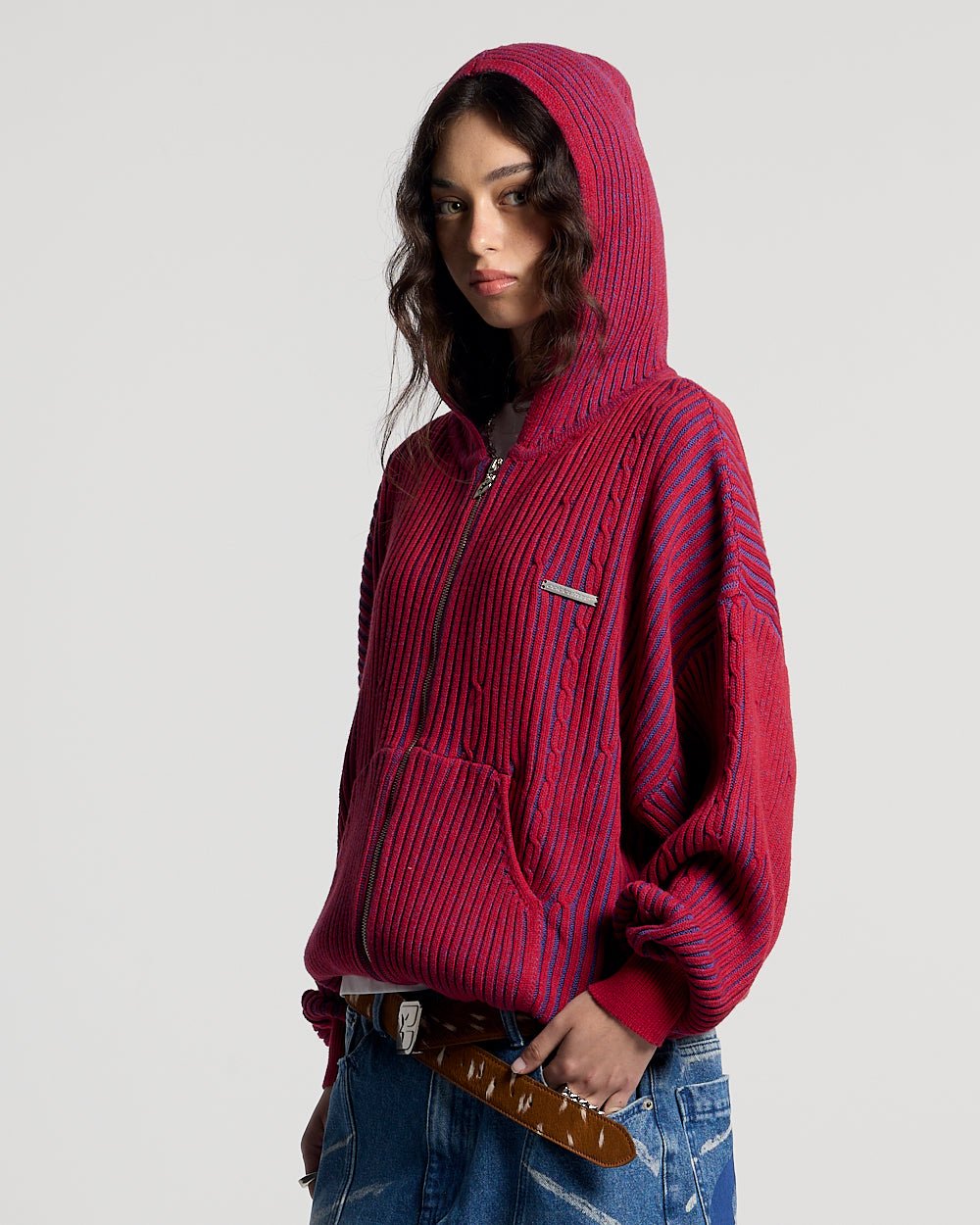 VIBE JUNCTION KNIT BLUE & RED - Cold Culture