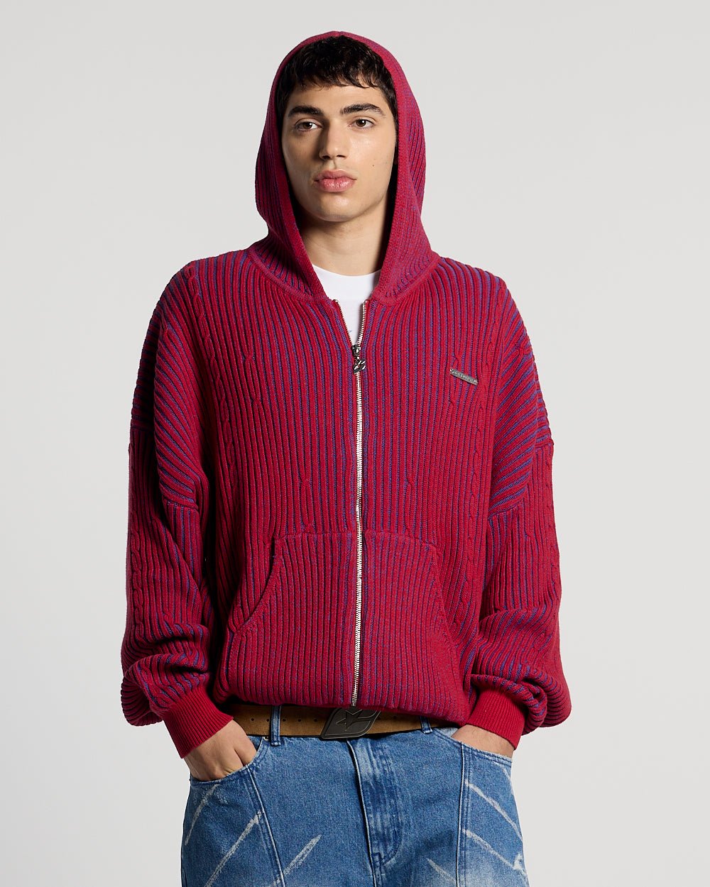 VIBE JUNCTION KNIT BLUE & RED - Cold Culture