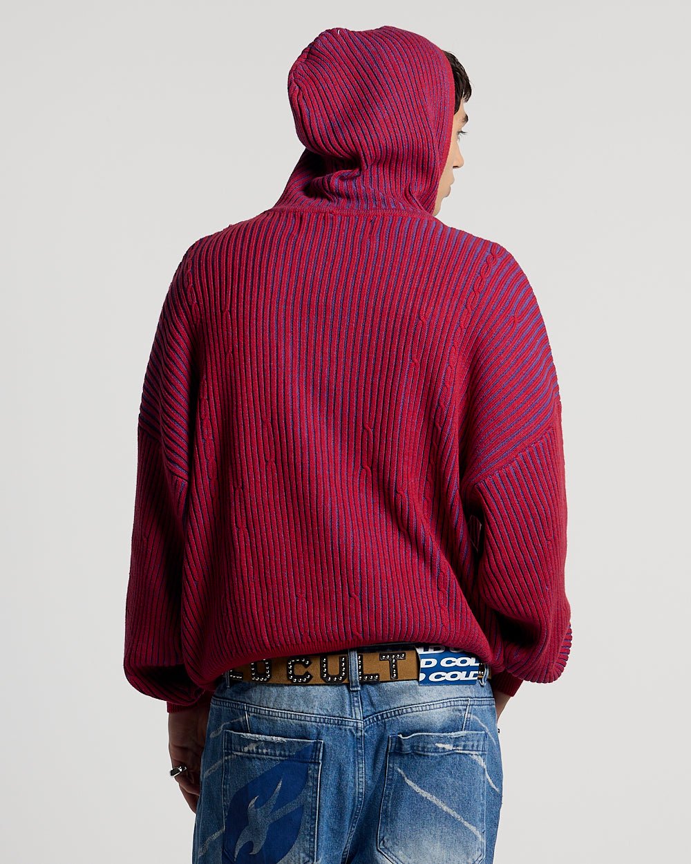 VIBE JUNCTION KNIT BLUE & RED - Cold Culture