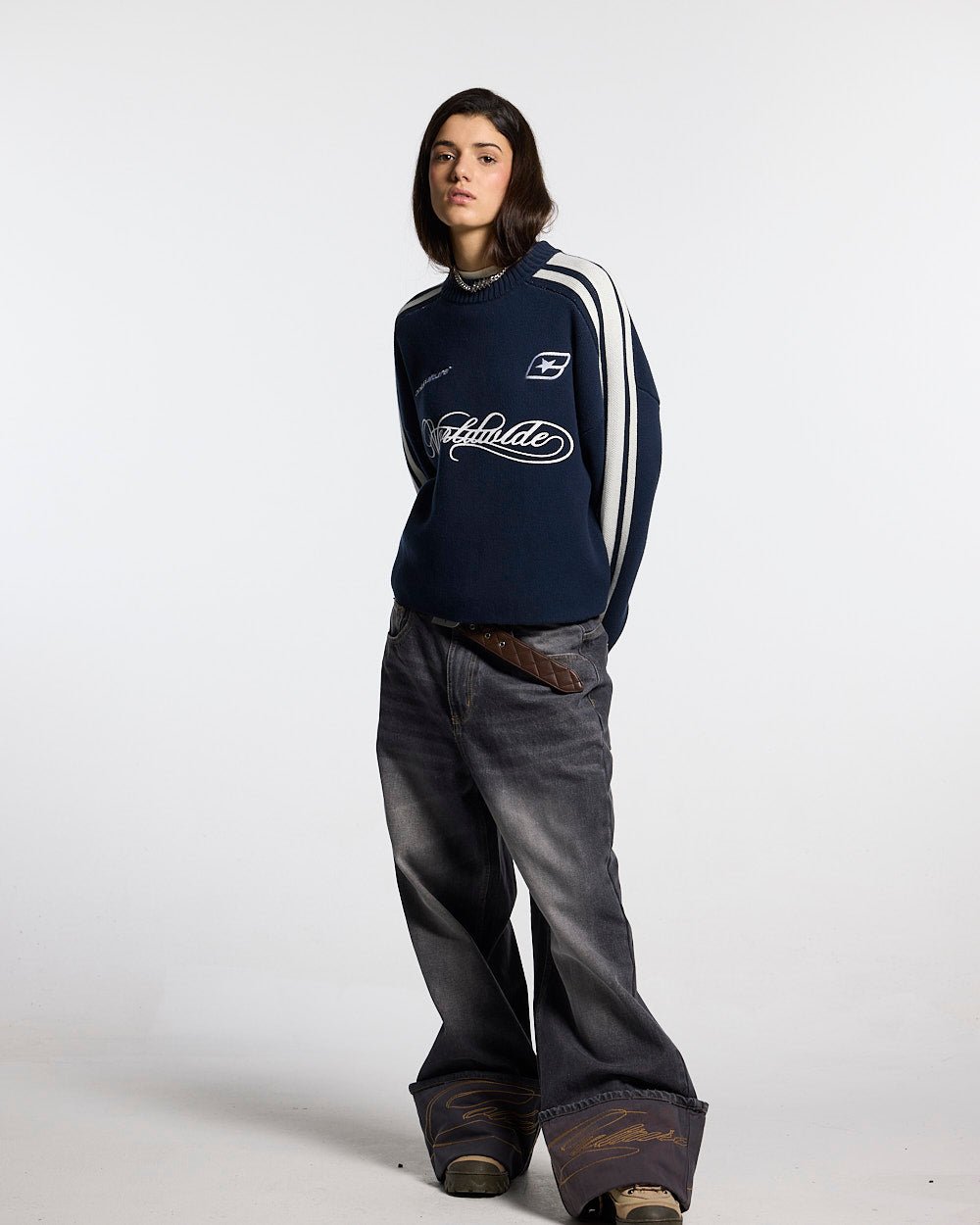 W80 KNITWEAR BLUE - Cold Culture