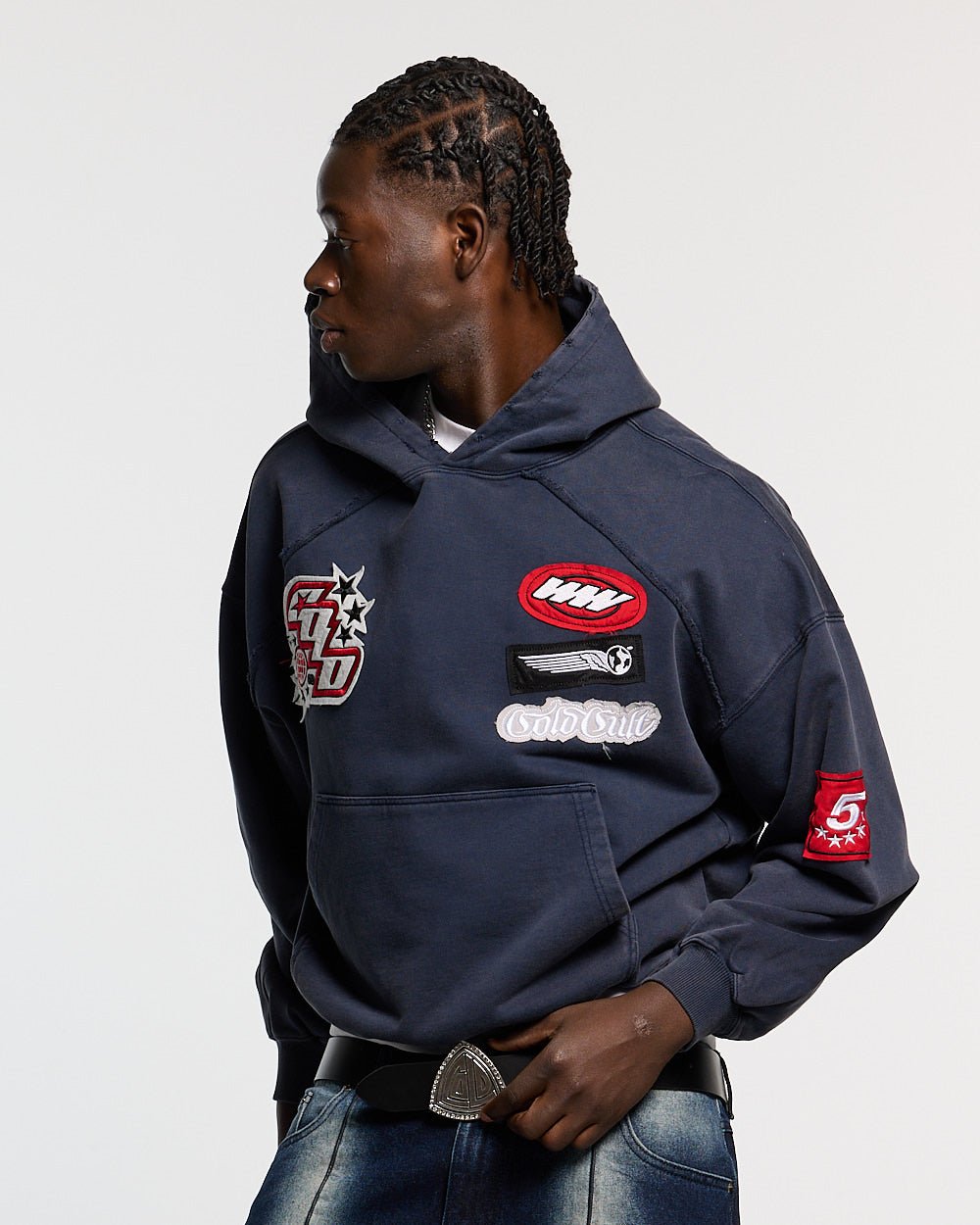 WALKER HOODIE DARK BLUE - Cold Culture #man