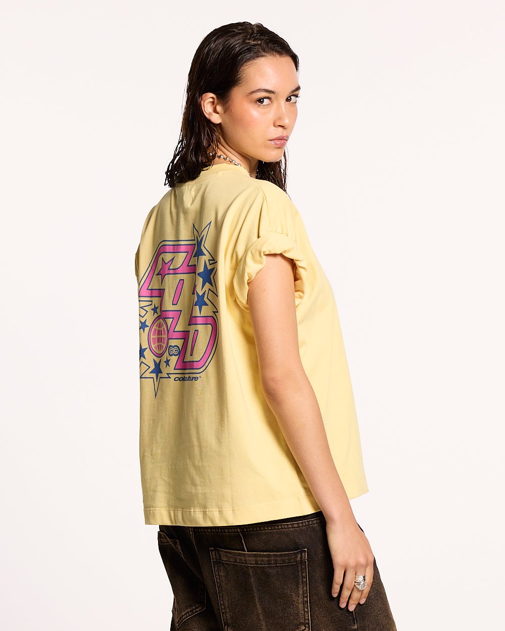 WALKER TEE BRIGHT YELLOW - COLD CULTURE