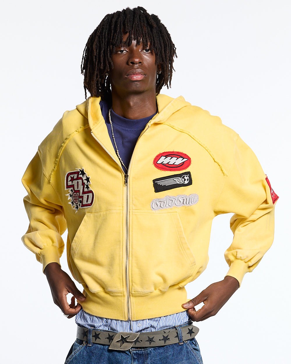 WALKER ZIP HOODIE YELLOW - Cold Culture #man