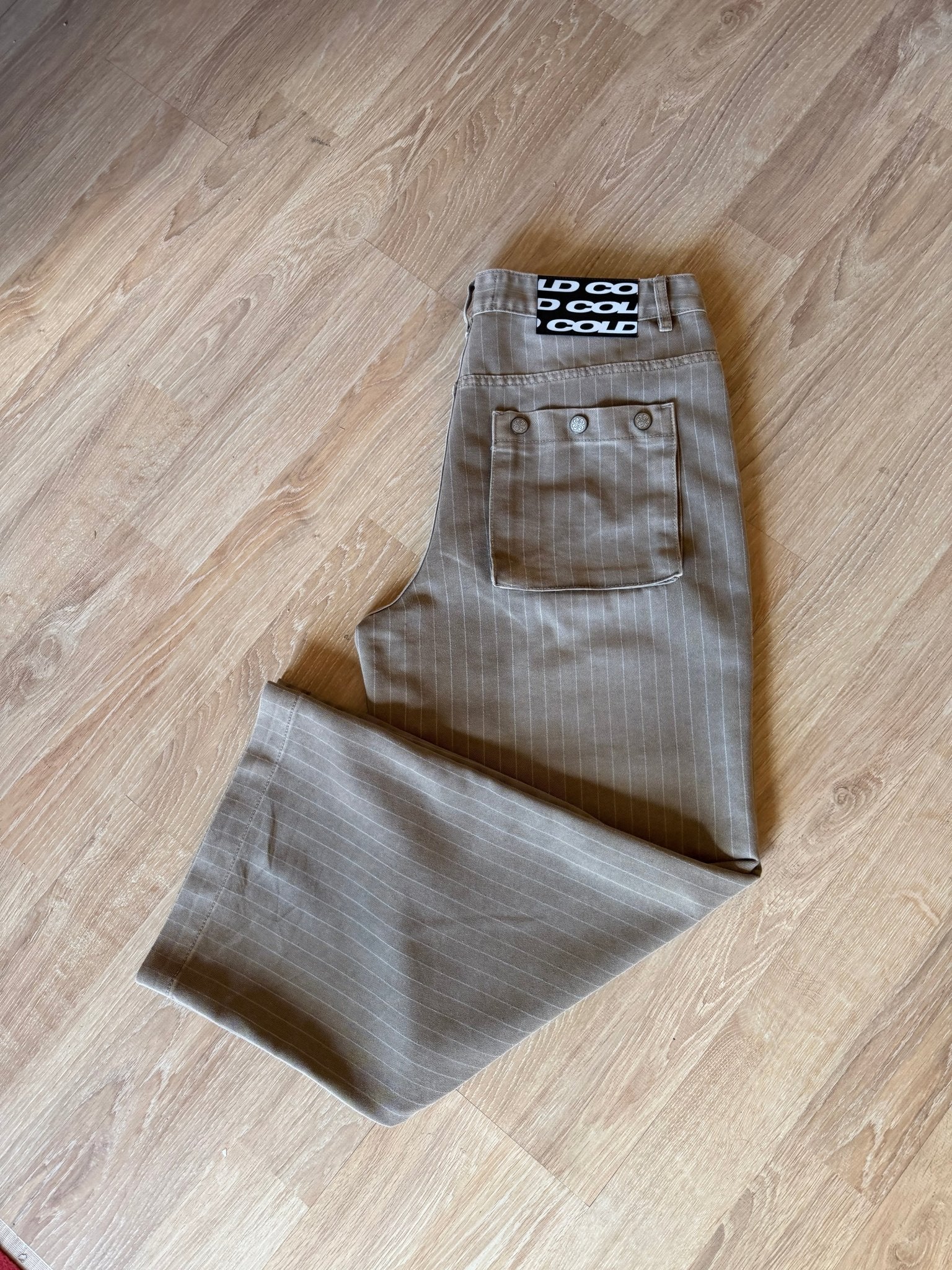 WASHED CASINO V1 PANTS BEIGE - Cold Culture