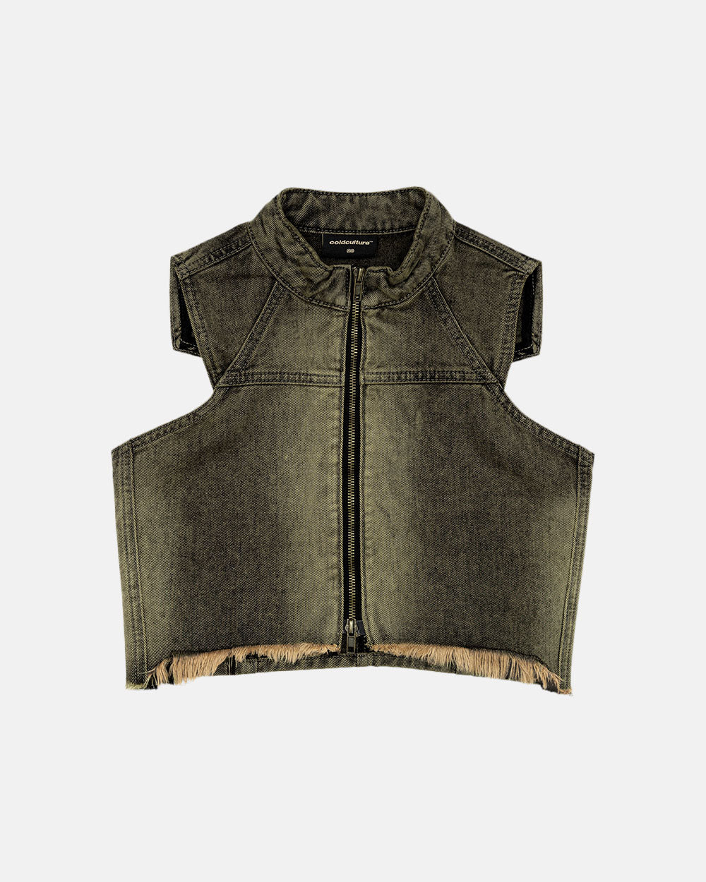 WASHED DENIM TOP DUST GREY DENIM - COLD CULTURE