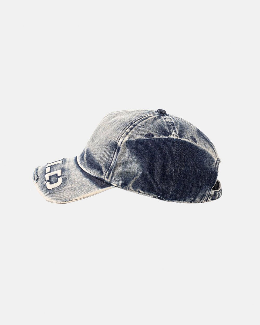 WASHED PROGRESS LOGO CAP HEAVY BLUE - COLD CULTURE