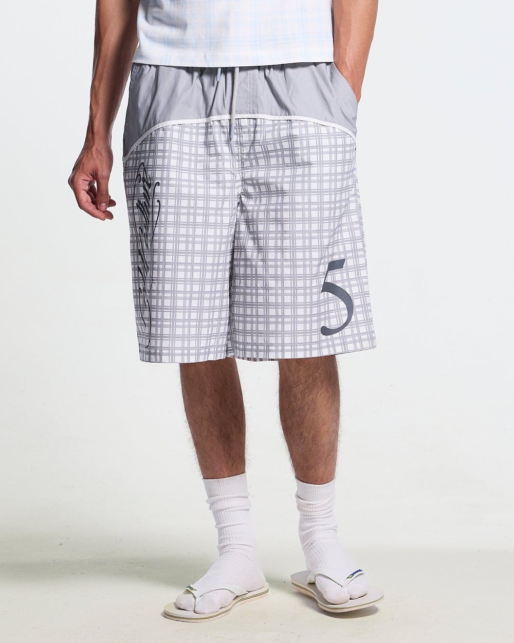 WAVE SWIMSHORTS GREY - Cold Culture