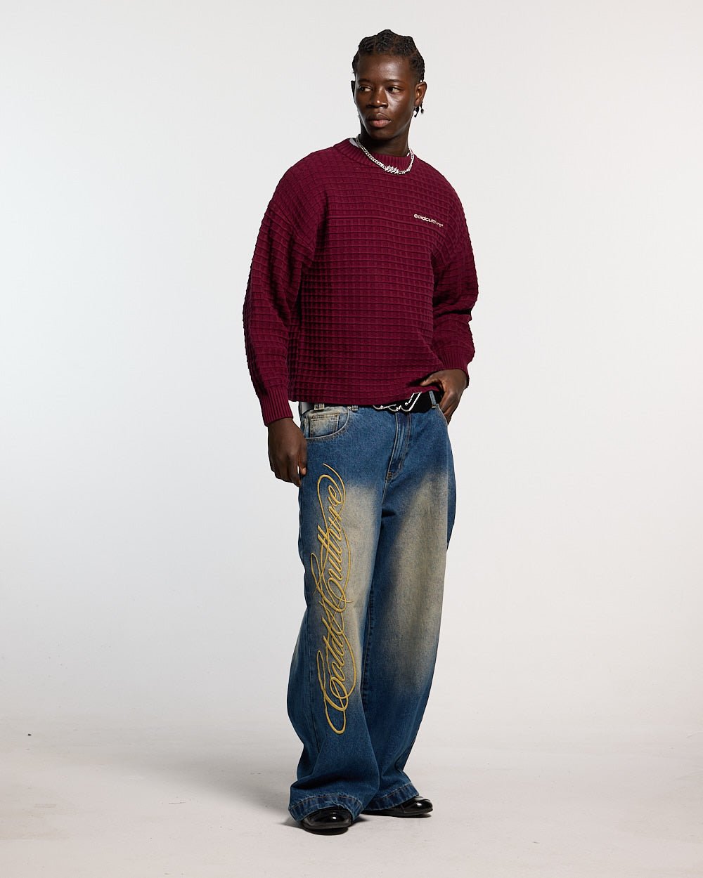 WIBBLE SCRIPT V3 PANTS BLUE - Cold Culture