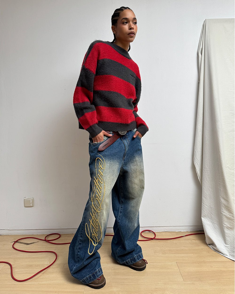 WIBBLE SCRIPT V3 PANTS BLUE - Cold Culture