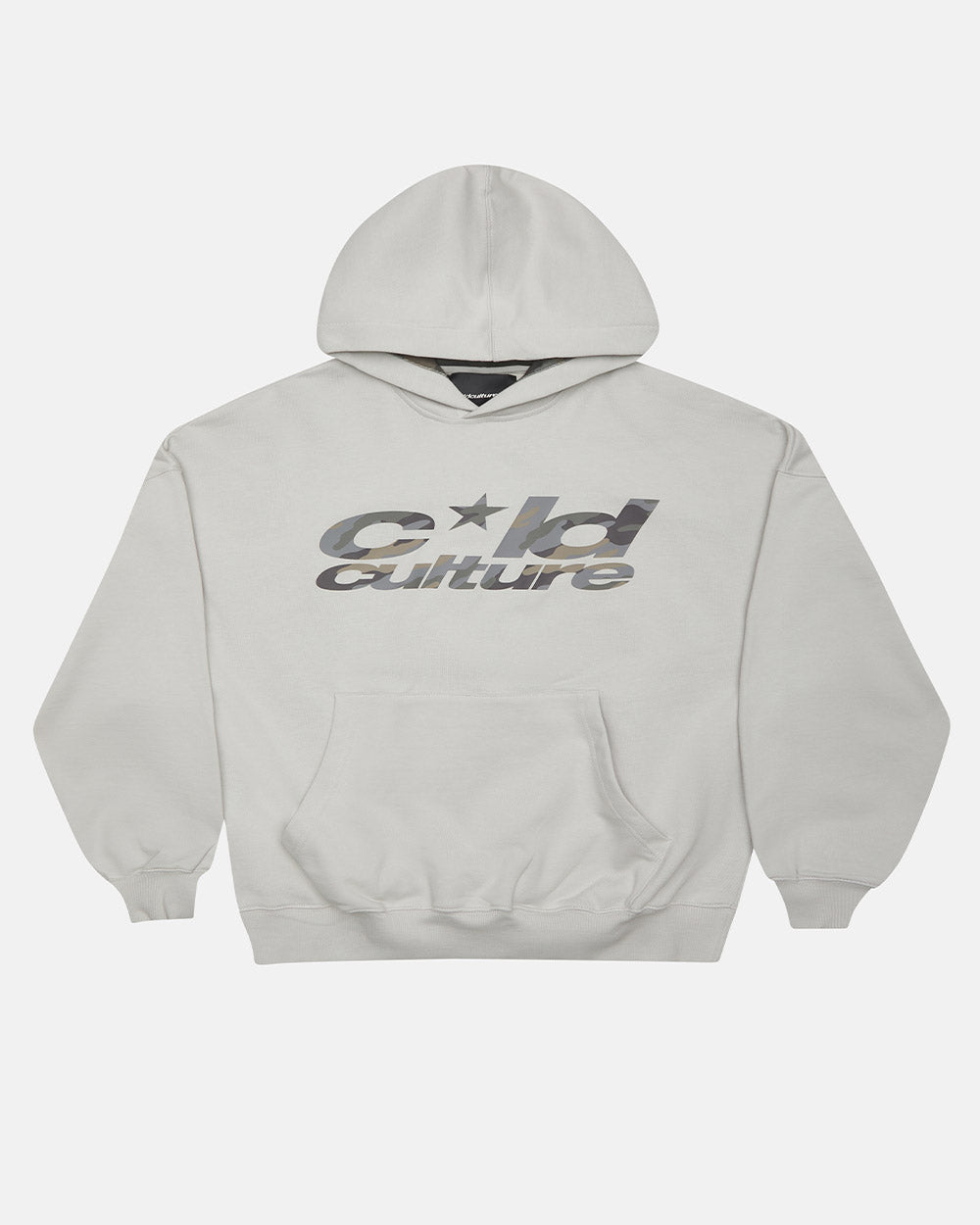 WILD CAMO HOODIE LIGHT GREY - Cold Culture