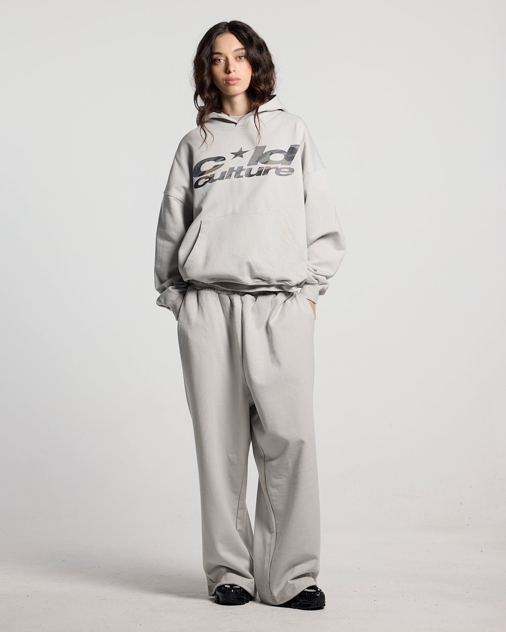 WILD CAMO HOODIE LIGHT GREY - Cold Culture