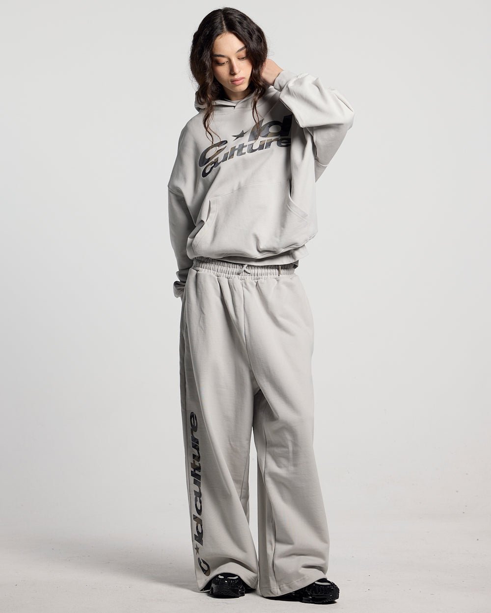 WILD CAMO SWEATPANTS LIGHT GREY - Cold Culture