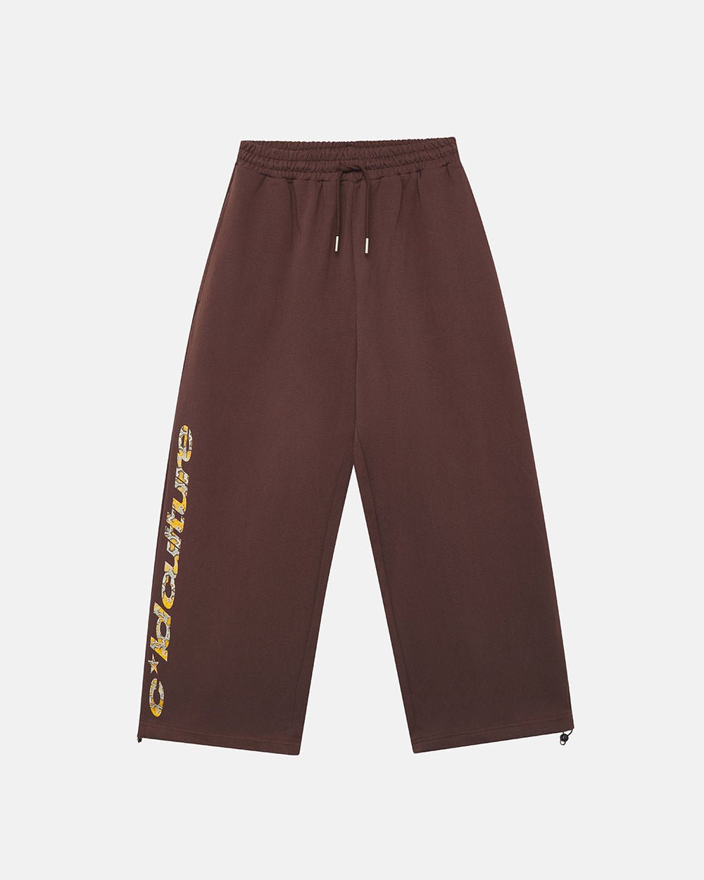 WILD SNAKE SWEATPANTS BROWN - Cold Culture