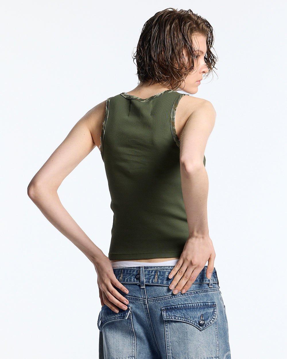 WILD TANK TOP GREEN - Cold Culture