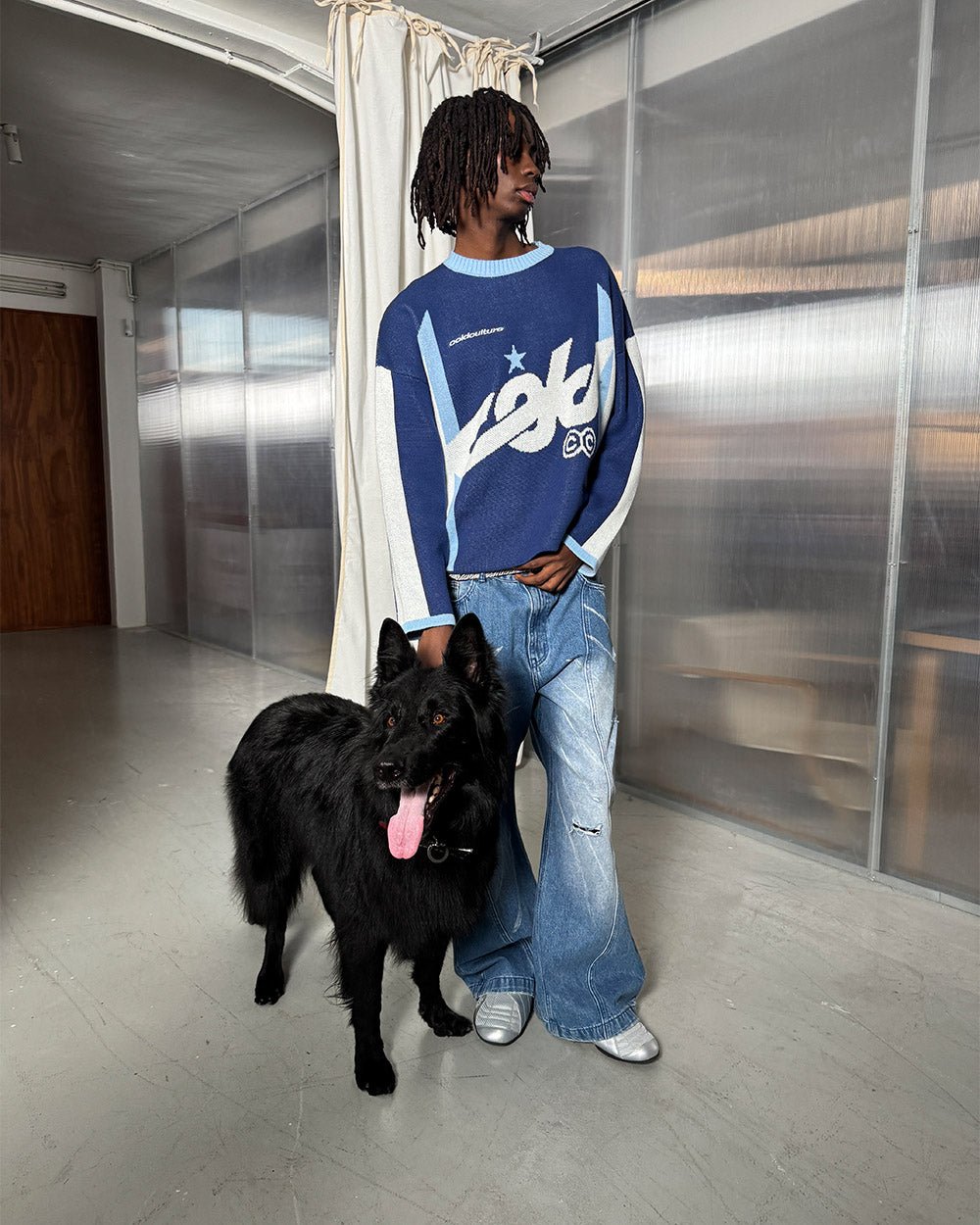 WINNER KNIT BLUE - Cold Culture