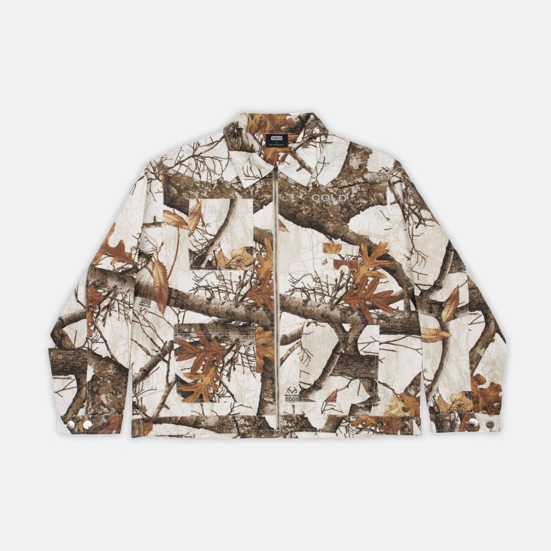 WORK ZIP JACKET REALTREE WHITE - Cold Culture