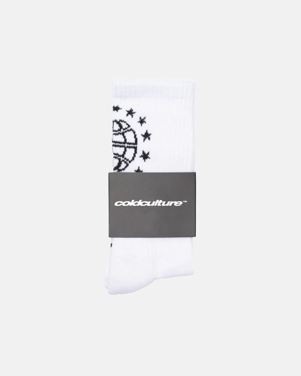 WORLD STARS SOCKS WHITE - Cold Culture