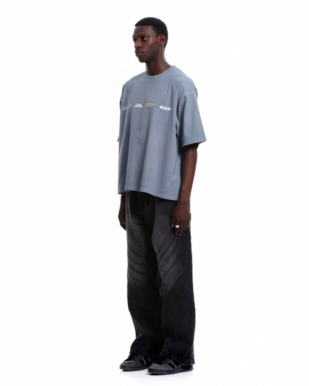 WORLDWIDE CIRCLE TEE STEEL GREY - COLD CULTURE