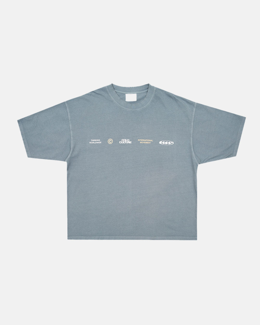 WORLDWIDE CIRCLE TEE STEEL GREY - COLD CULTURE
