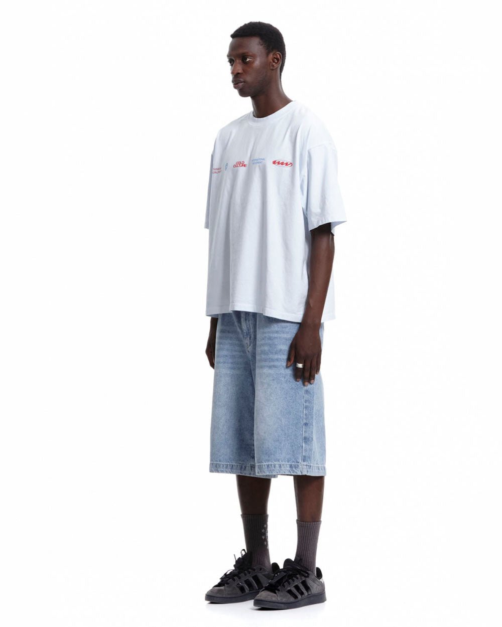 WORLDWIDE CIRCLE TEE WHITE BLUE - COLD CULTURE #man
