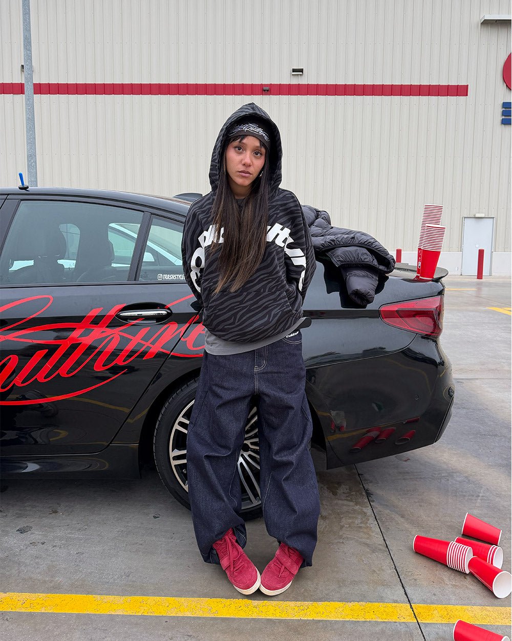 ZEBRA HOODIE BLACK - Cold Culture