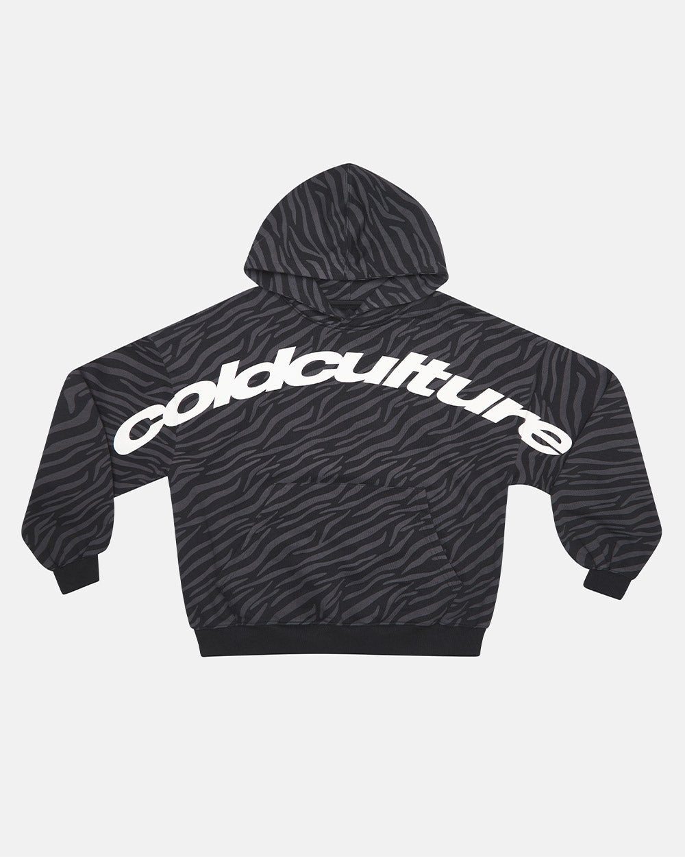 ZEBRA HOODIE BLACK - Cold Culture