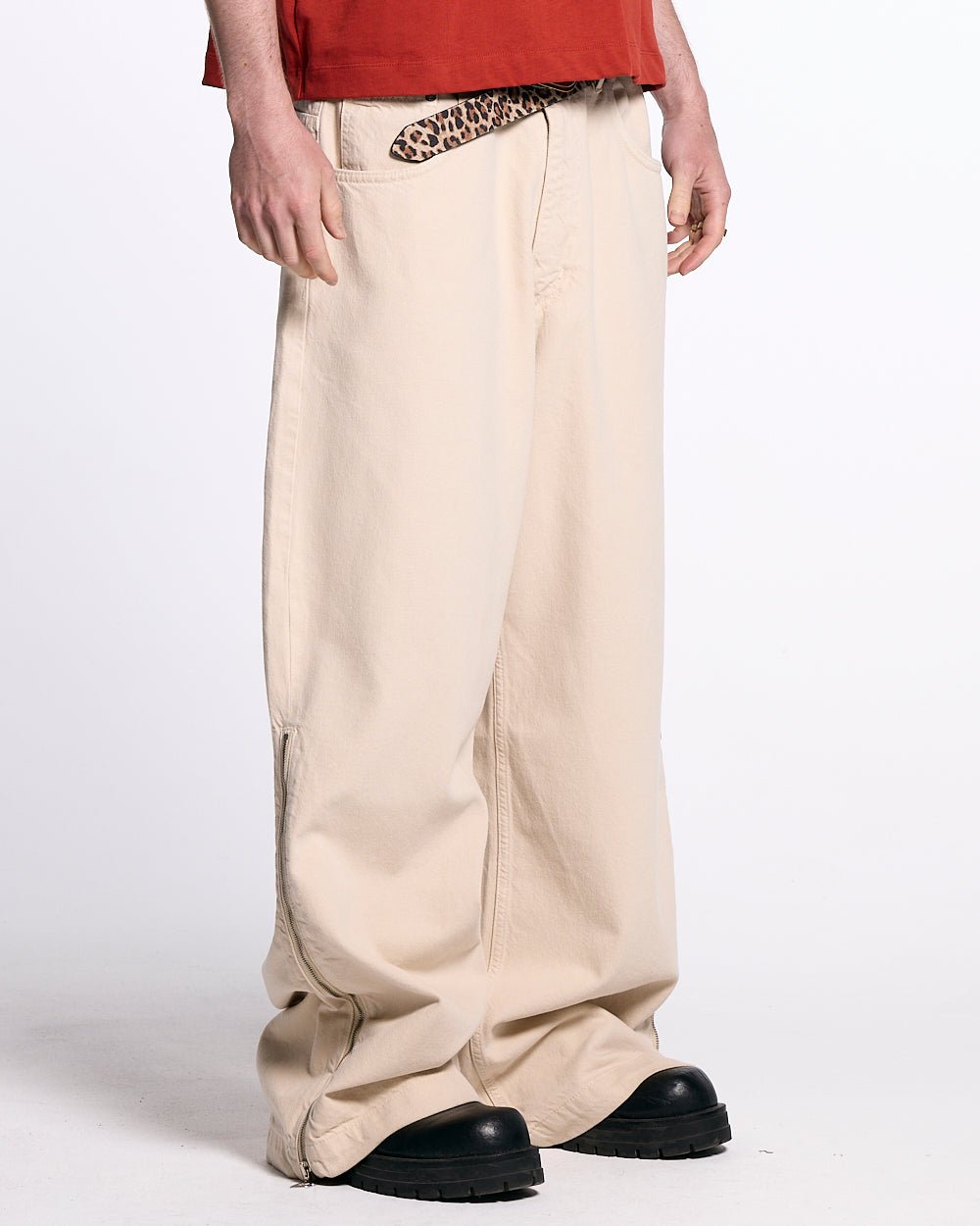 ZIP LEOPARD PANTS V2 - COLD CULTURE