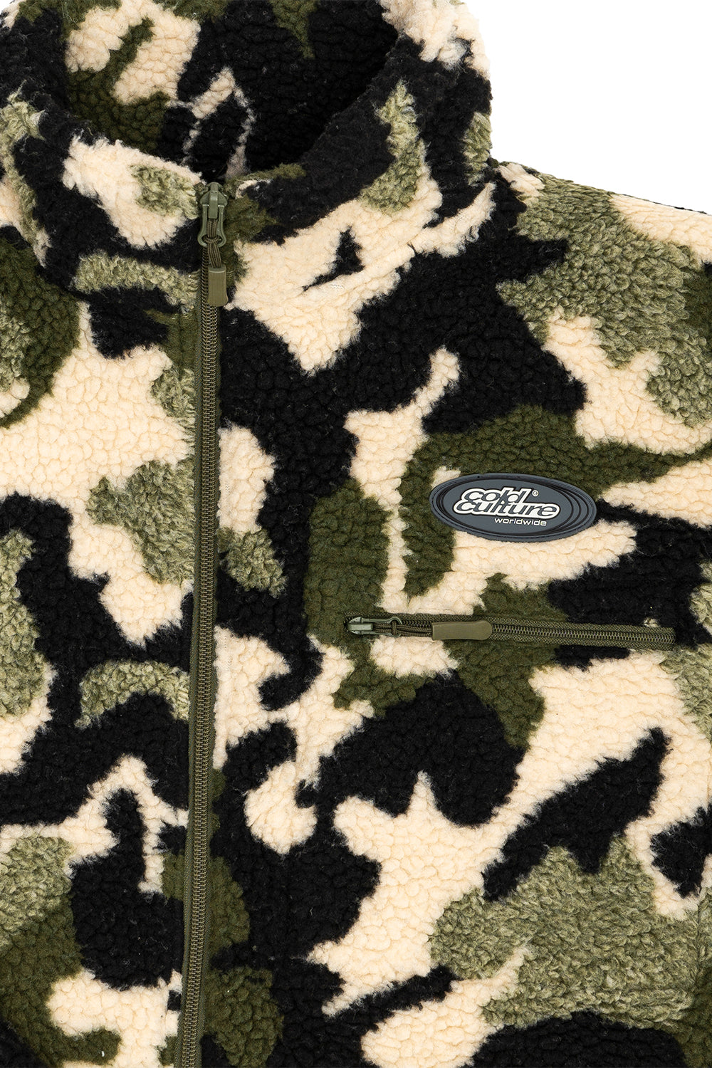 ABSTRACT FLEECE GREEN CAMO