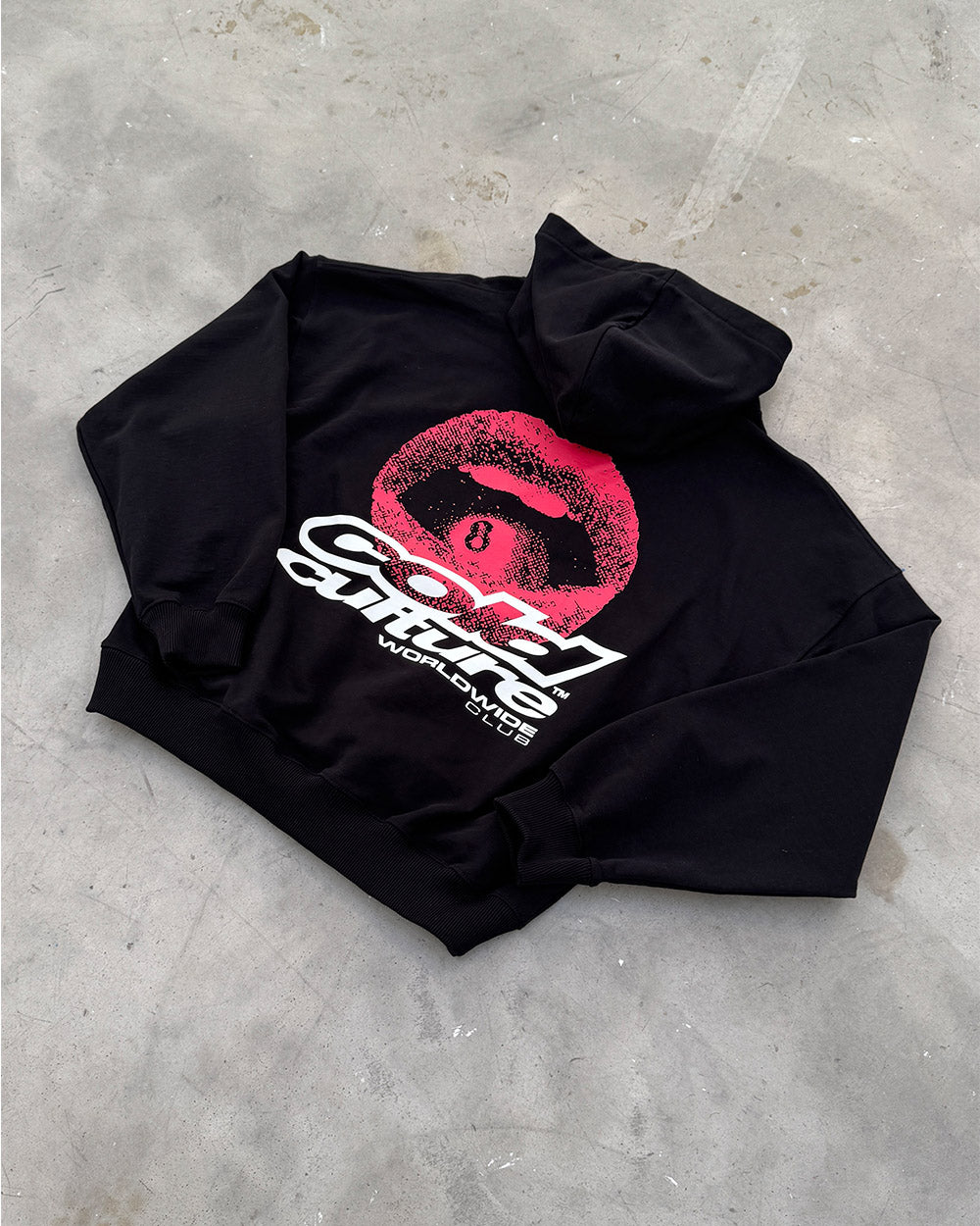 LIP COMBO HOODIE BLACK