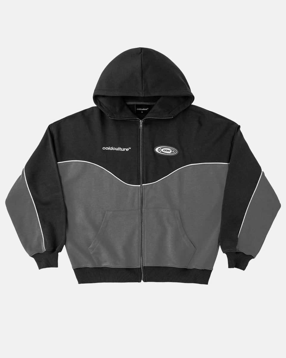 NO RISK ZIP HOODIE BLACK