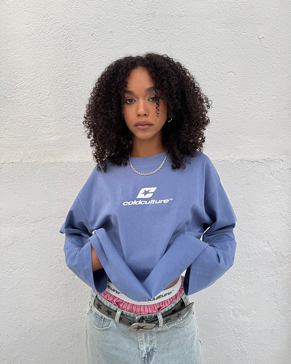 CURVED LONGSLEEVE BLUE