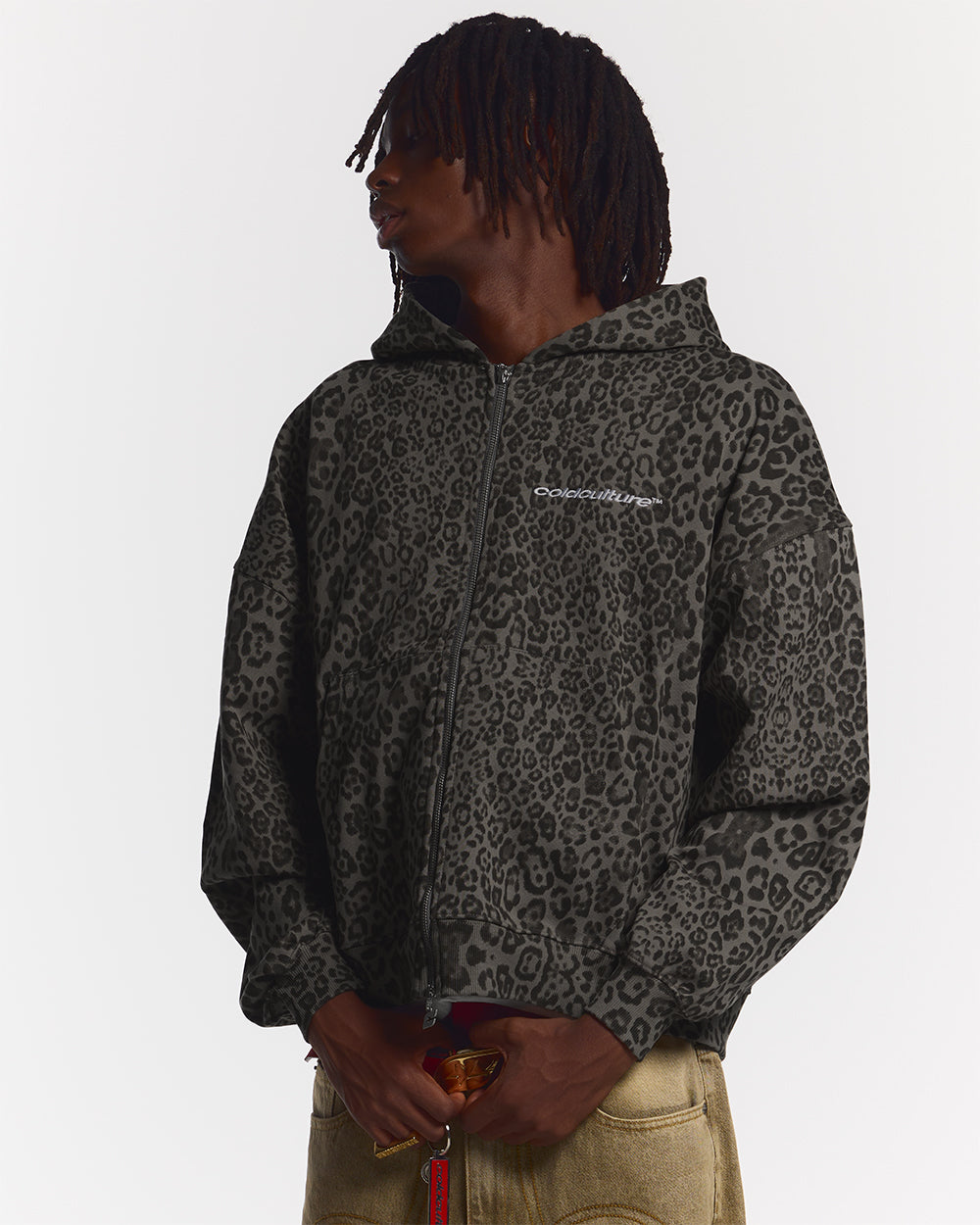 NOCTURNE BEAST ZIP HOODIE DARK GREY