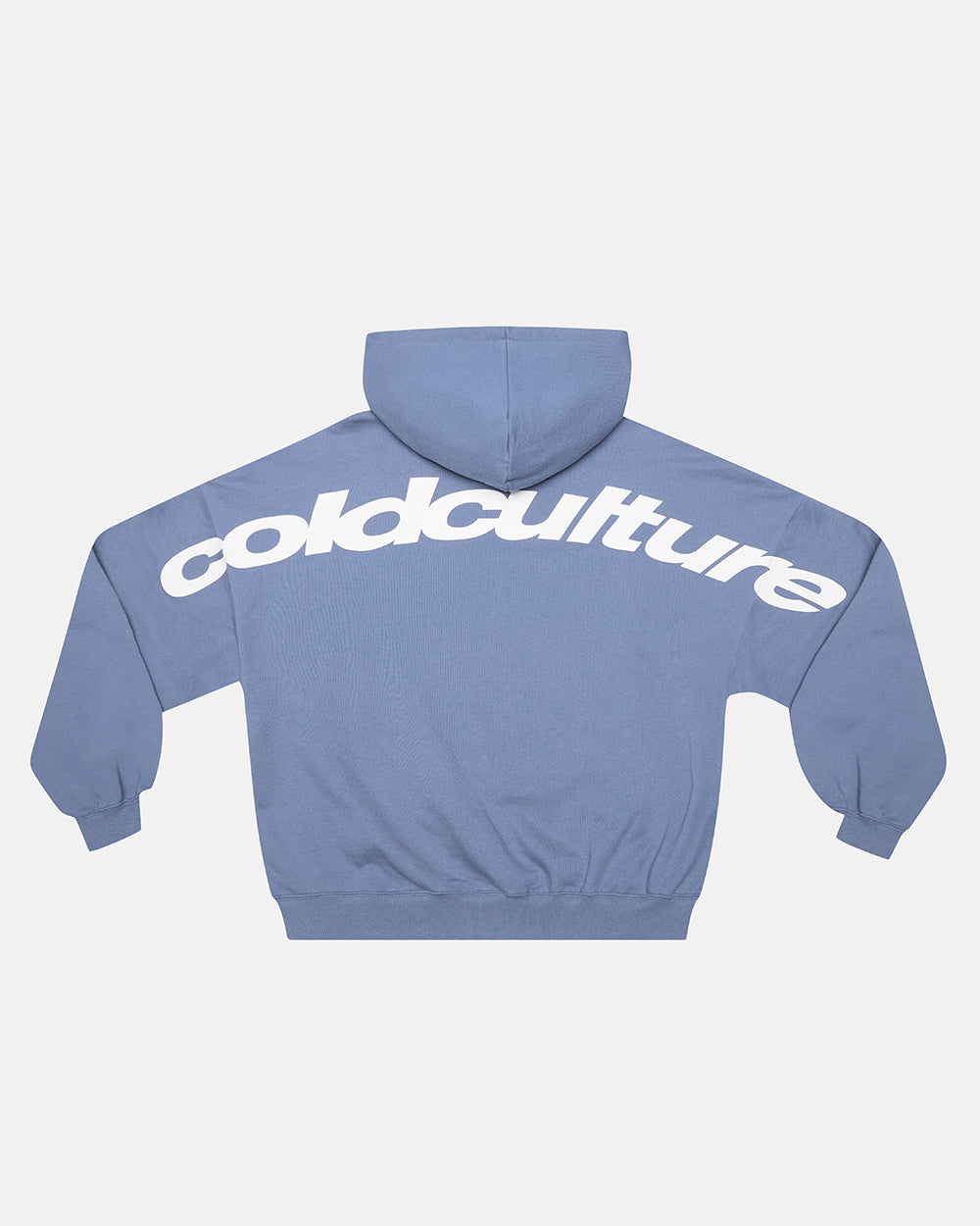 CURVED HOODIE LIGHT BLUE