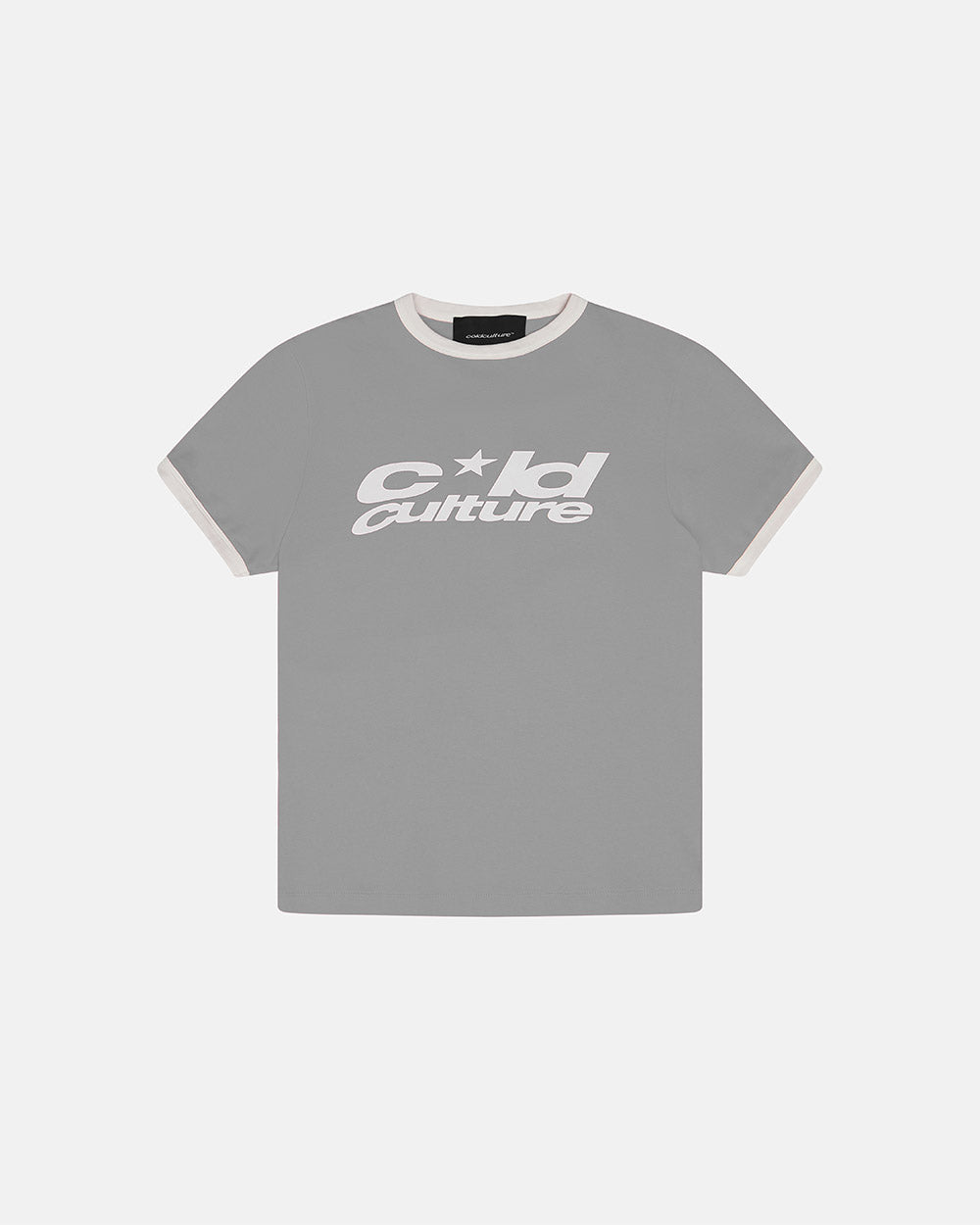 HARPER TEE ASH GREY AND WHITE
