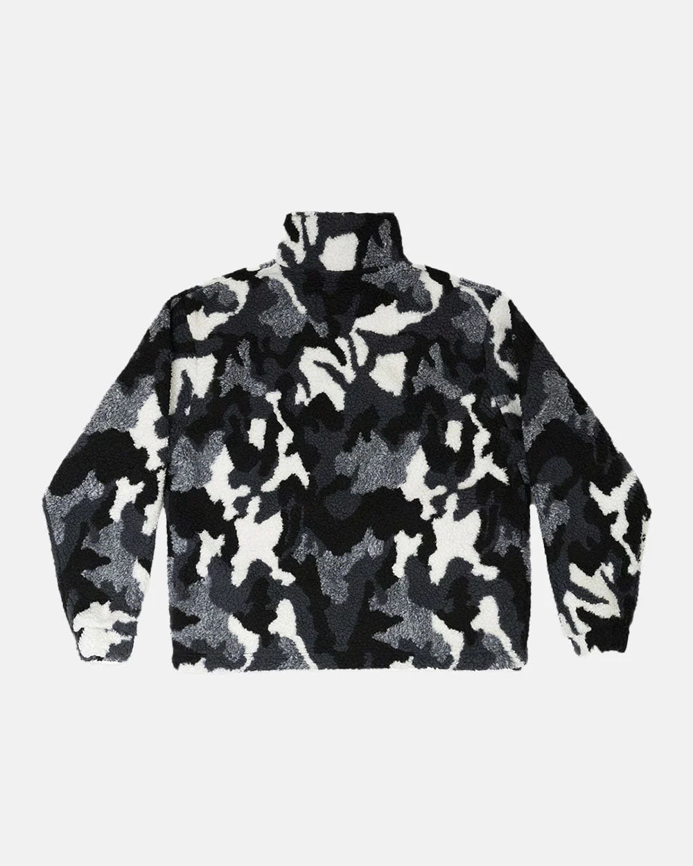 ABSTRACT FLEECE GREY CAMO