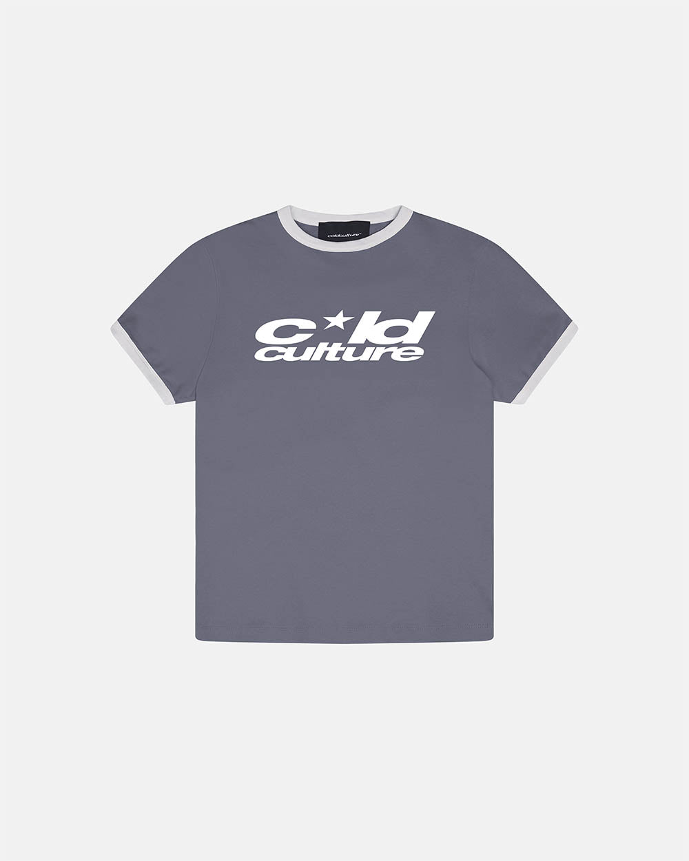 HARPER TEE ASH GREY AND WHITE