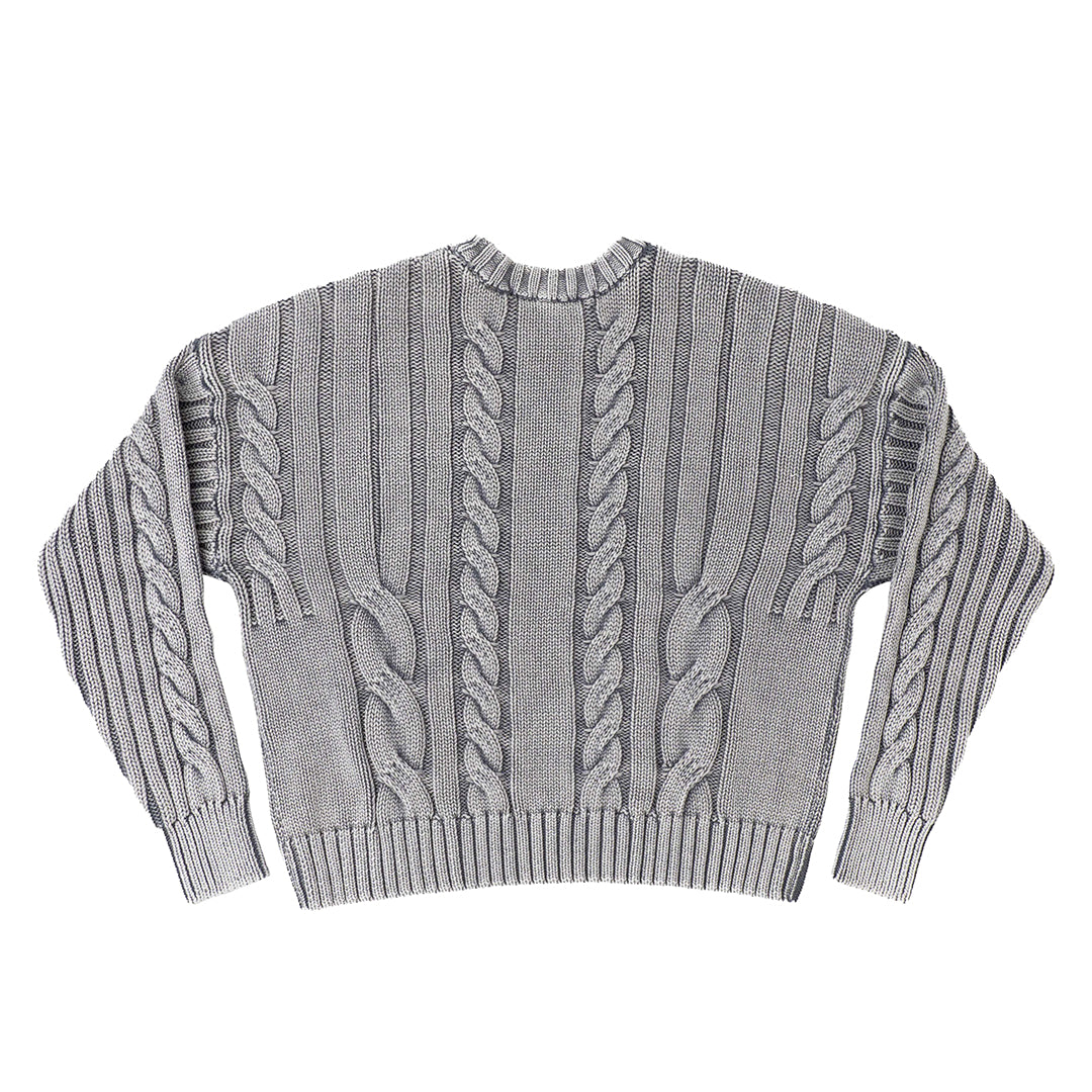 PATTERNED KNIT DUST GREY