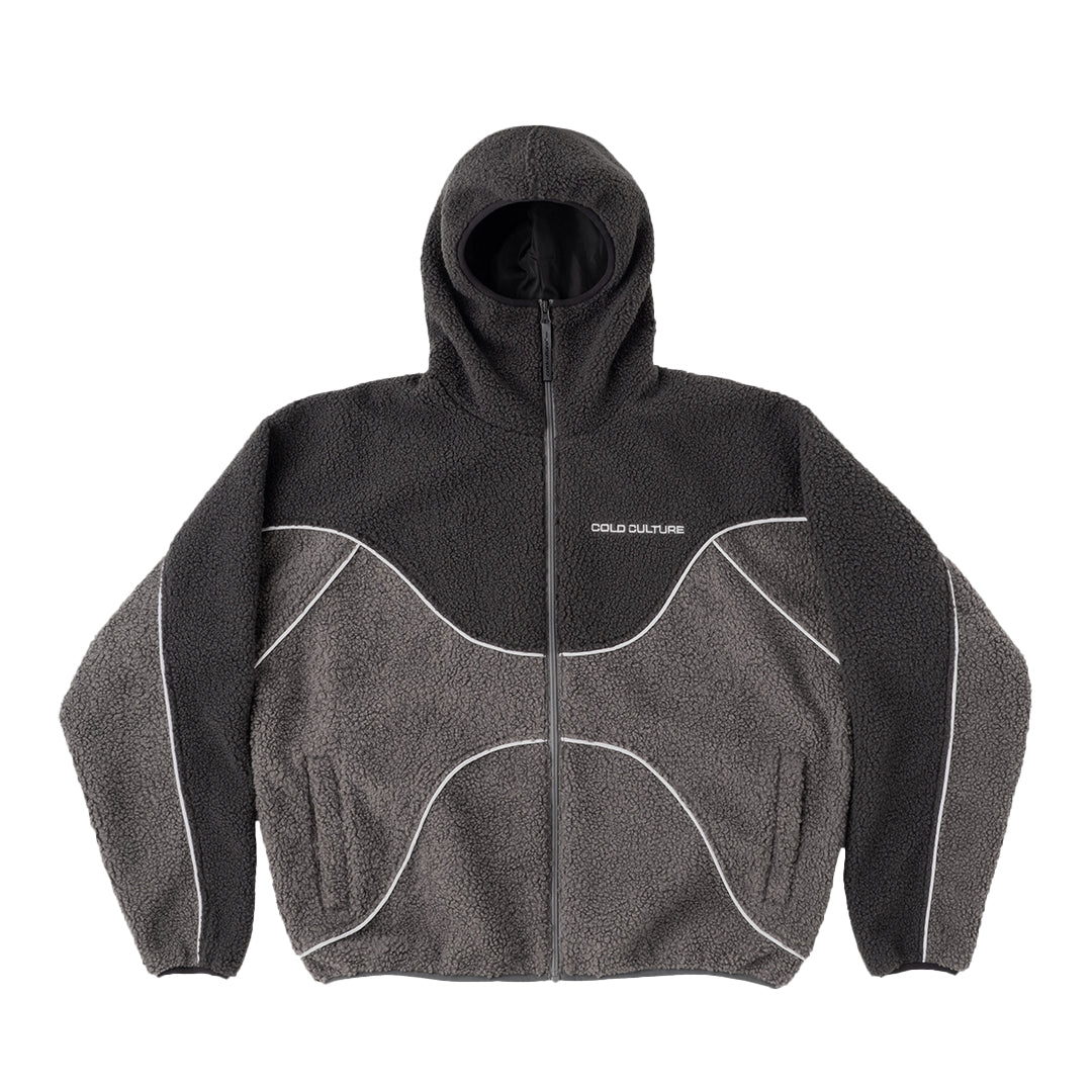 NO RISK FLEECE JACKET HEAVY GREY/DUST GREY