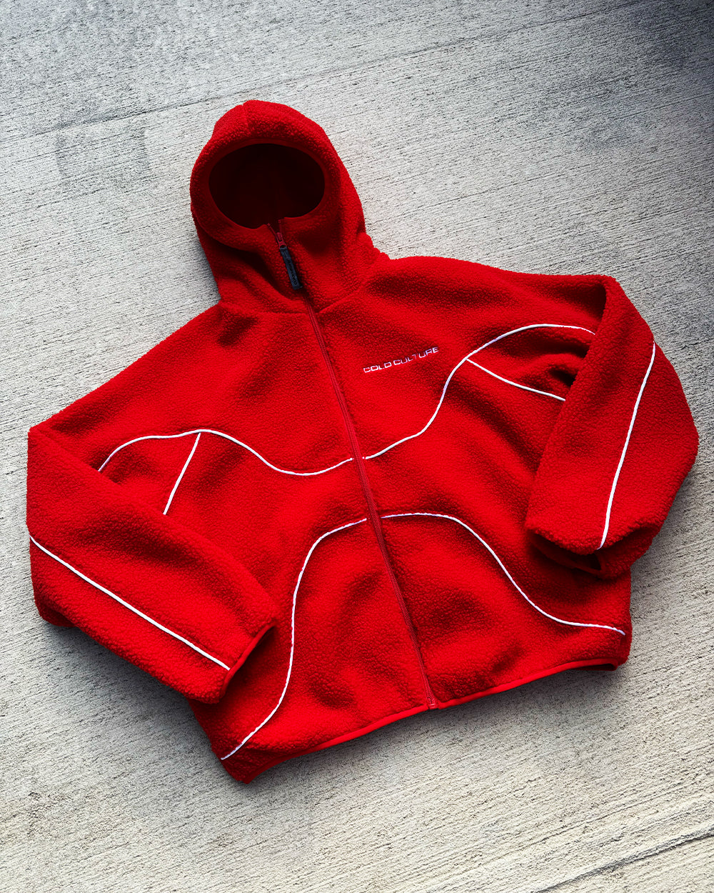 NO RISK FLEECE JACKET VIVID RED