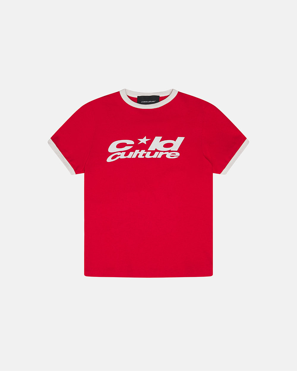 HARPER TEE RED AND WHITE