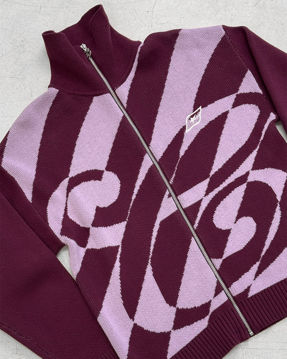LINES FUSION KNIT PINK & PURPLE