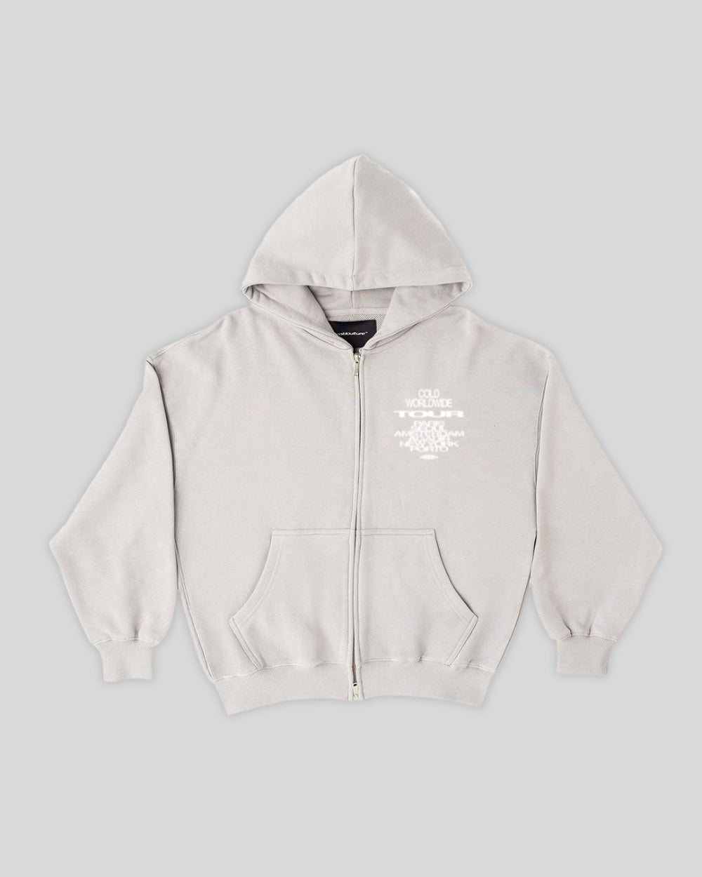 TOUR ZIP HOODIE GRANITE