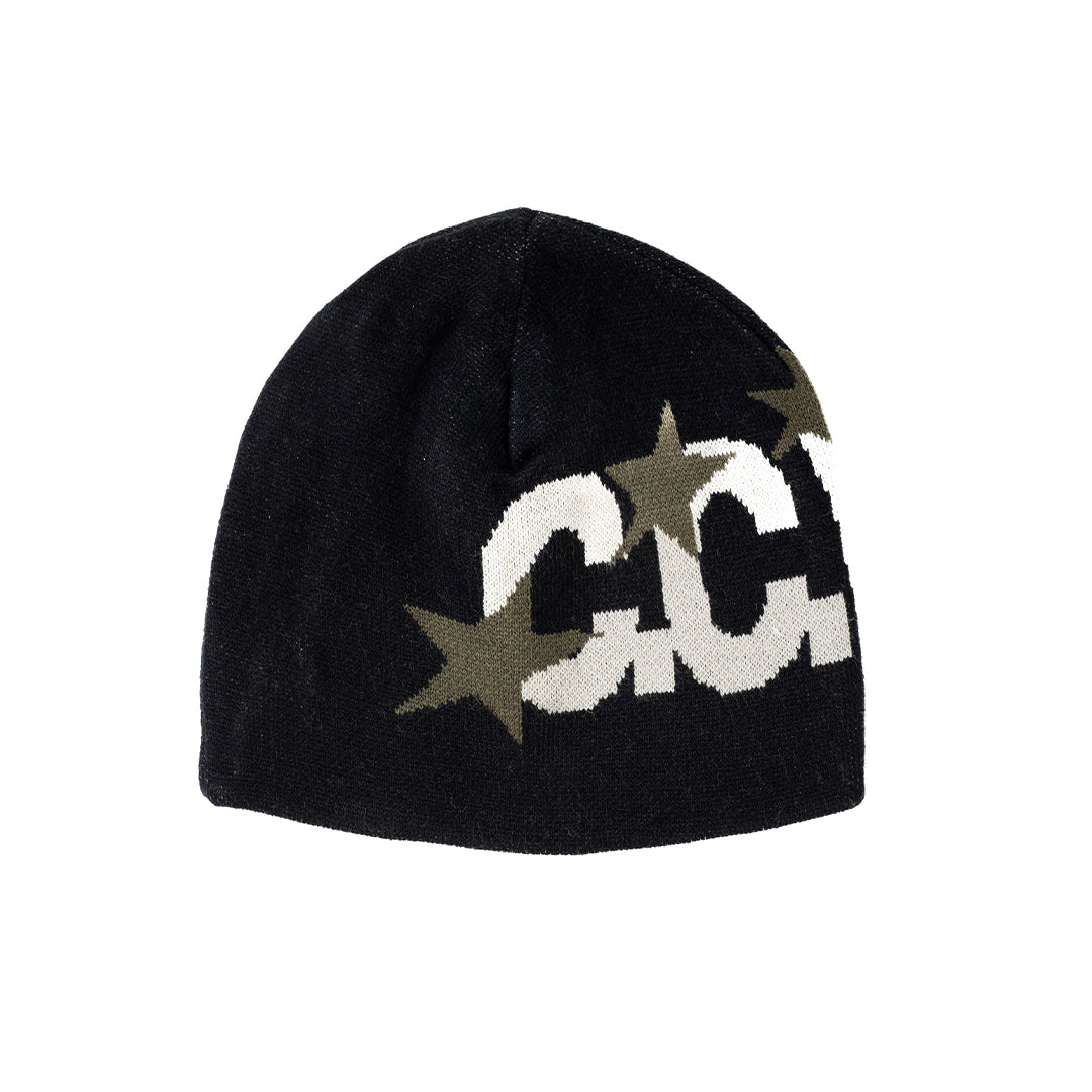 STARS BOW BEANIE BLACK