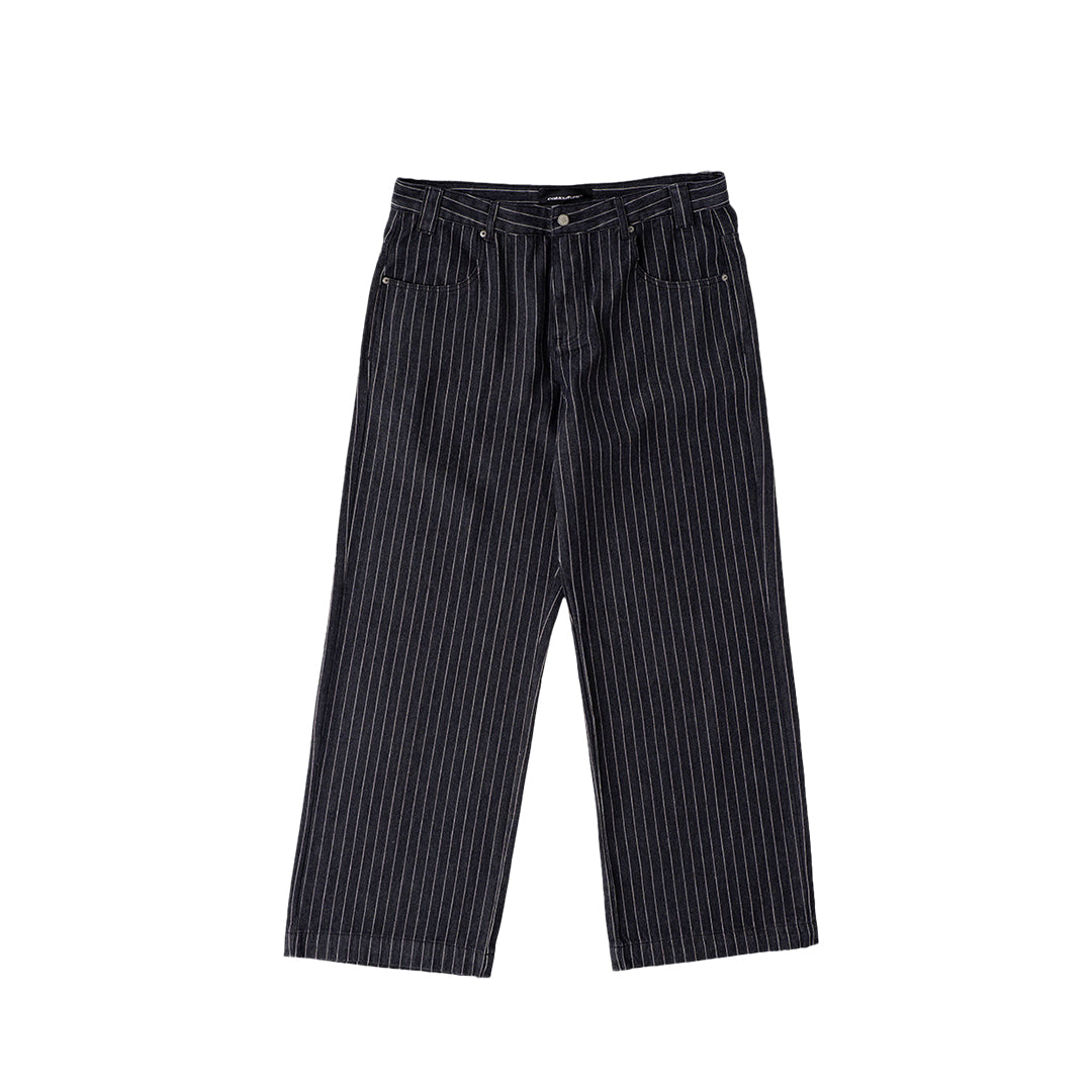 STRIPES CASINO V1 PANTS BLACK DENIM