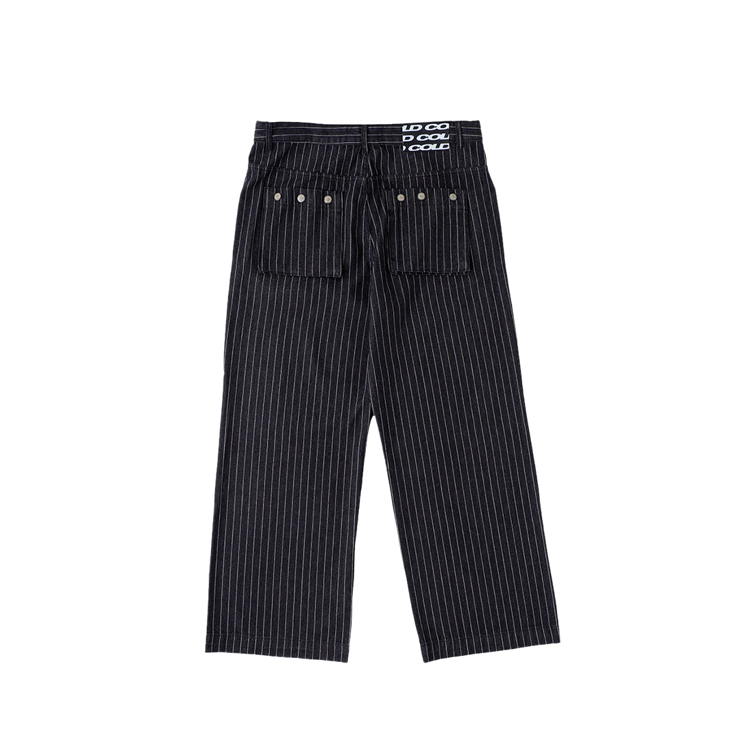 STRIPES CASINO V1 PANTS BLACK DENIM