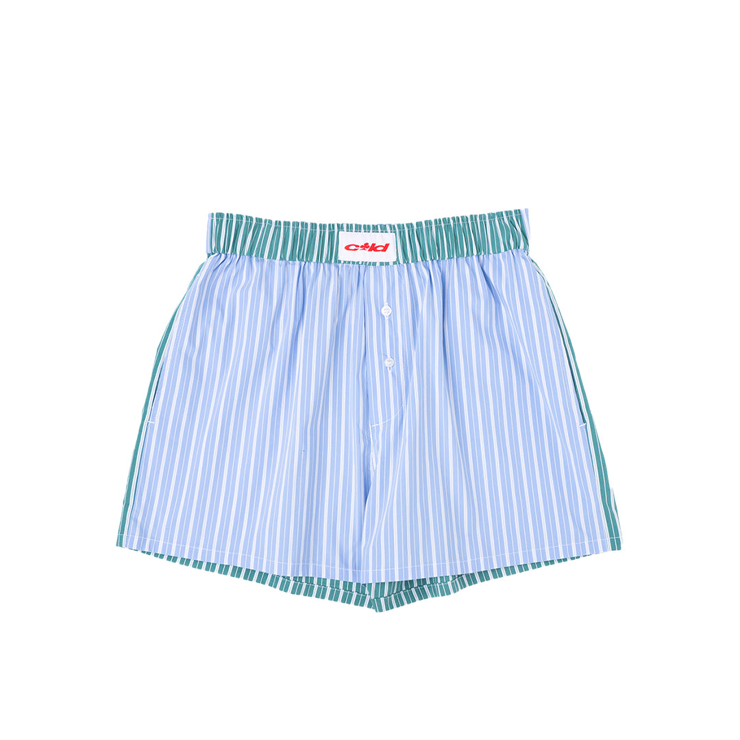 POKER UNDERPANTS BLUE/GREEN STRIPED