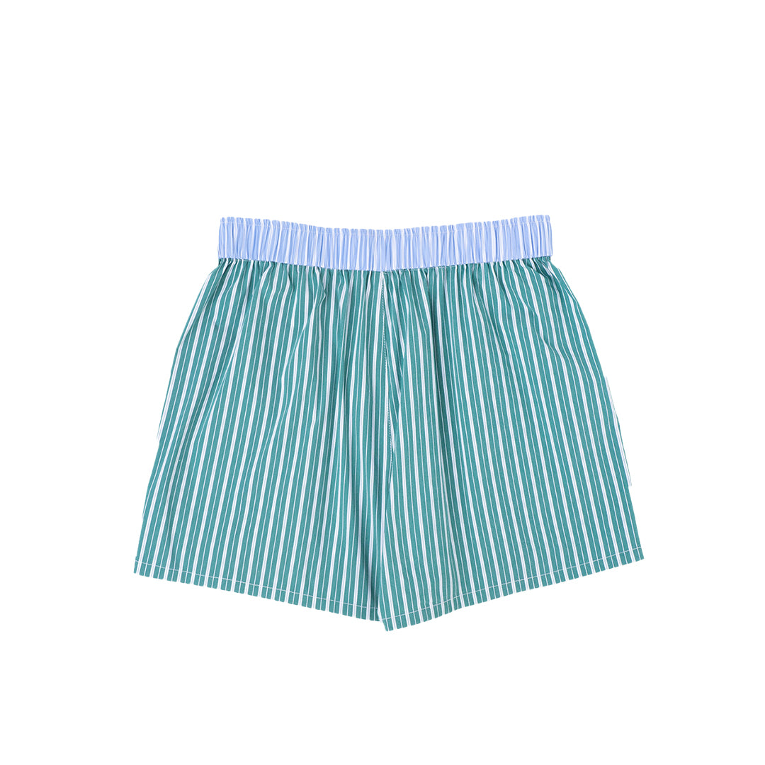 POKER UNDERPANTS BLUE/GREEN STRIPED