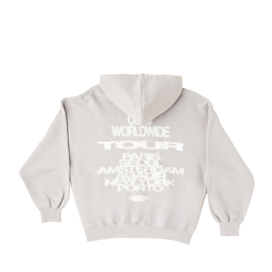 TOUR ZIP HOODIE GRANITE