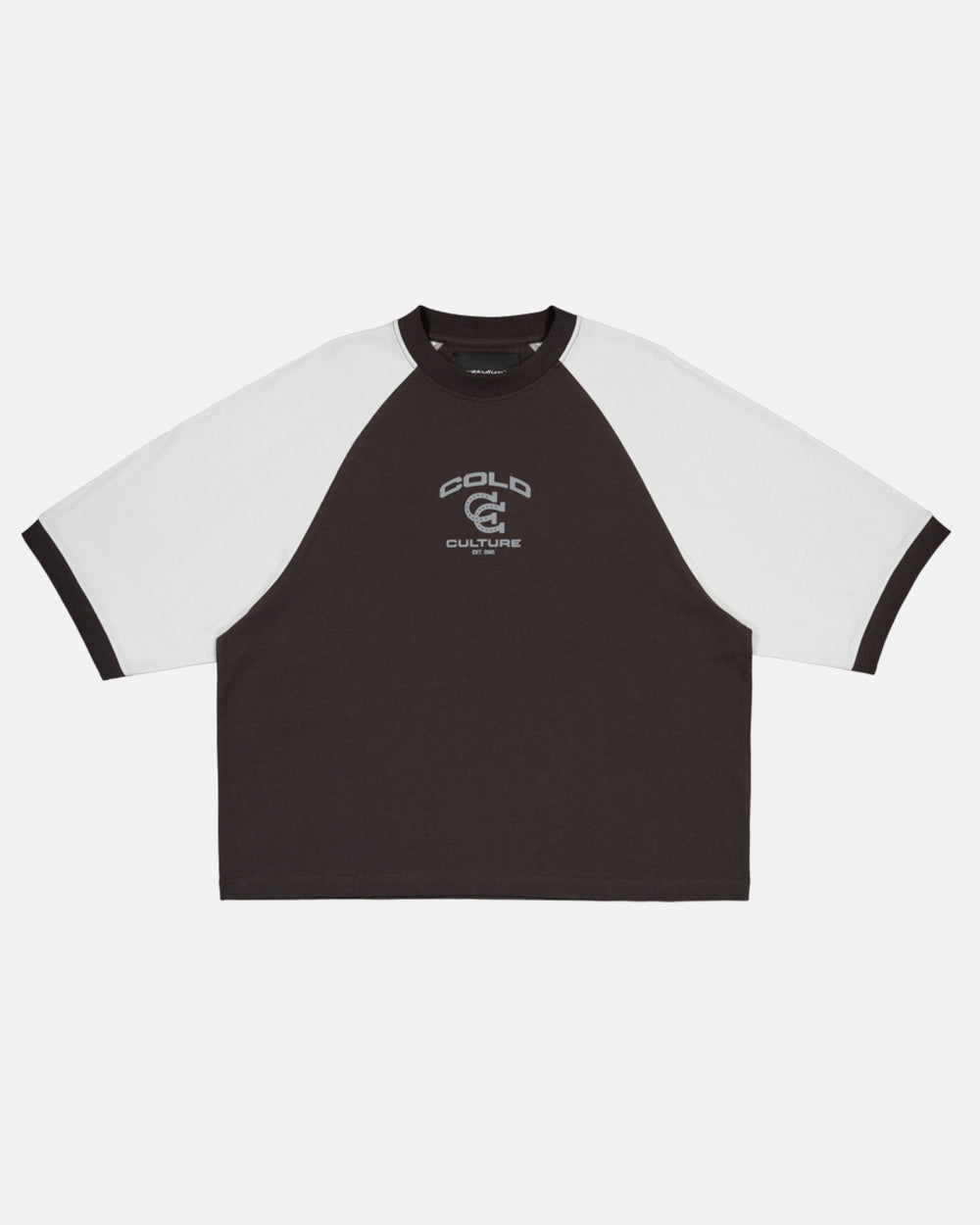 COLLEGE HORSESHOE TEE BLACK/ULTRA LIGHT GREY