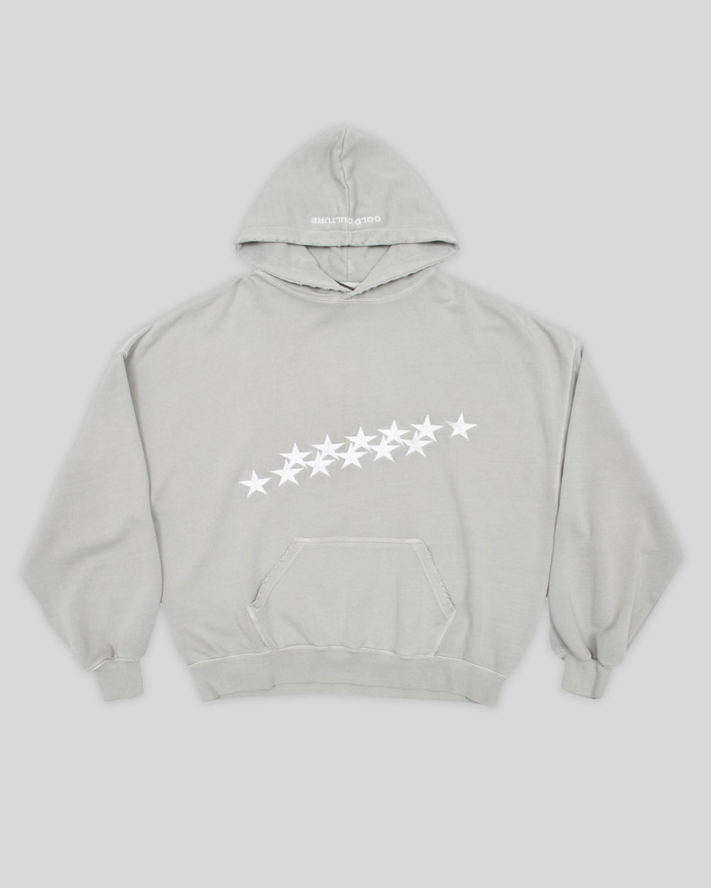 STARS HOODIE PALE GRAY